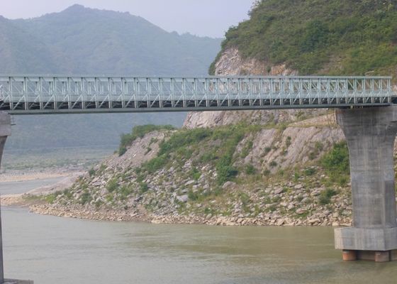 Steel Structure Delta AiSi 36m Cable Suspension Bridge